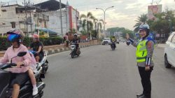 Satlantas Polres Prabumulih Terapkan Sistem Strong Point