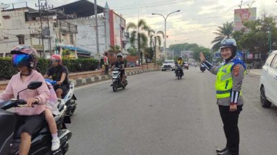 Satlantas Polres Prabumulih Terapkan Sistem Strong Point