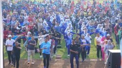 Senam Pagi Bersama Masyarakat Kota Prabumulih